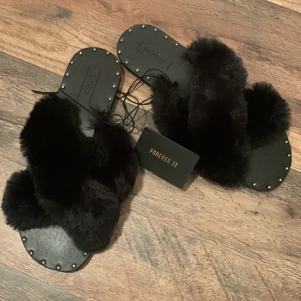 Forever 21 - Faux Fur Sandals (8)